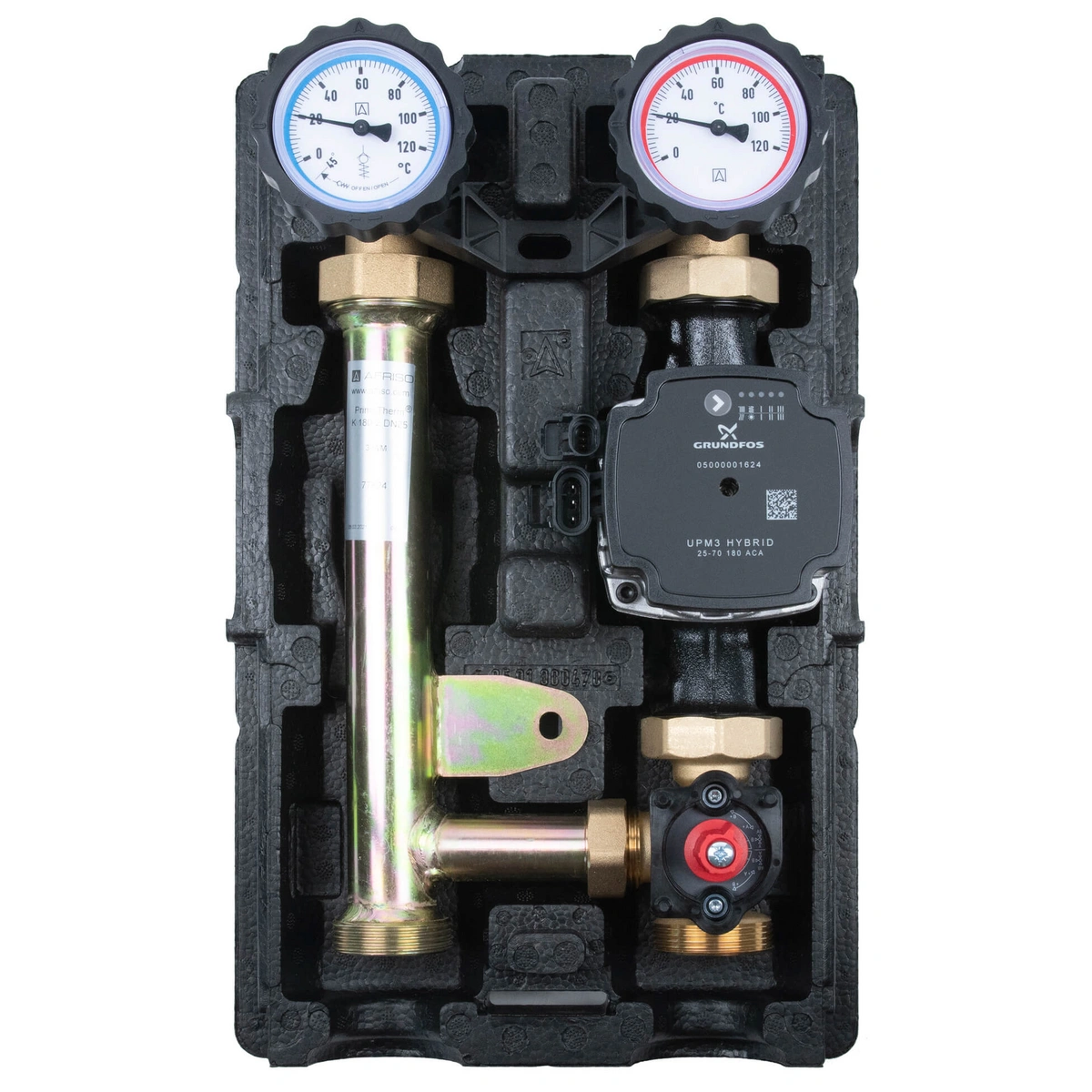 Grupa pompowa PrimoTherm K 180-2 DN25, zawór mieszający ARV Kvs Vario, pompa Grundfos