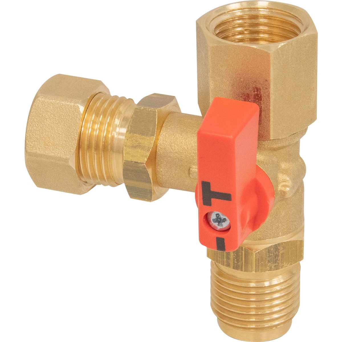 Kurek AMC 3-drogowy, G1/2’’ x nakrętka G1/2’’ x kontrolne G1/2’’ A