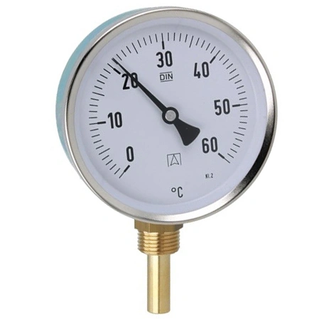 Termometr bimetaliczny BiTh 100, fi100 mm, 0÷60°C, L 40 mm, G1/2", rad, kl. 2