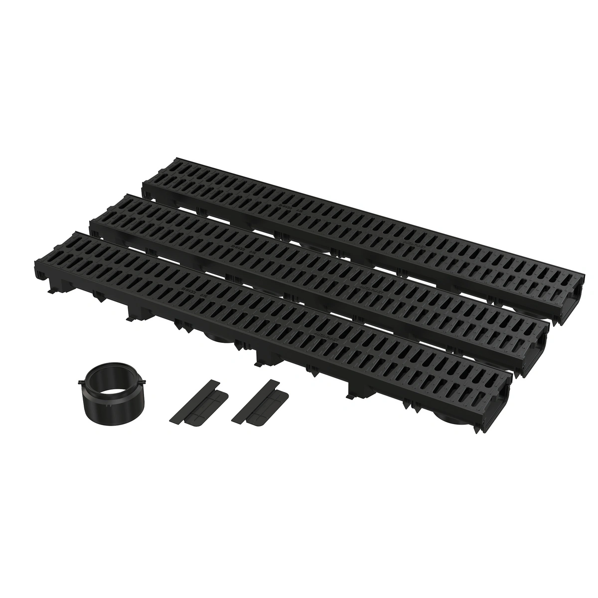 Low - Garażowy set 3 m (2× zaślepka, 1× gniazdo DN110)