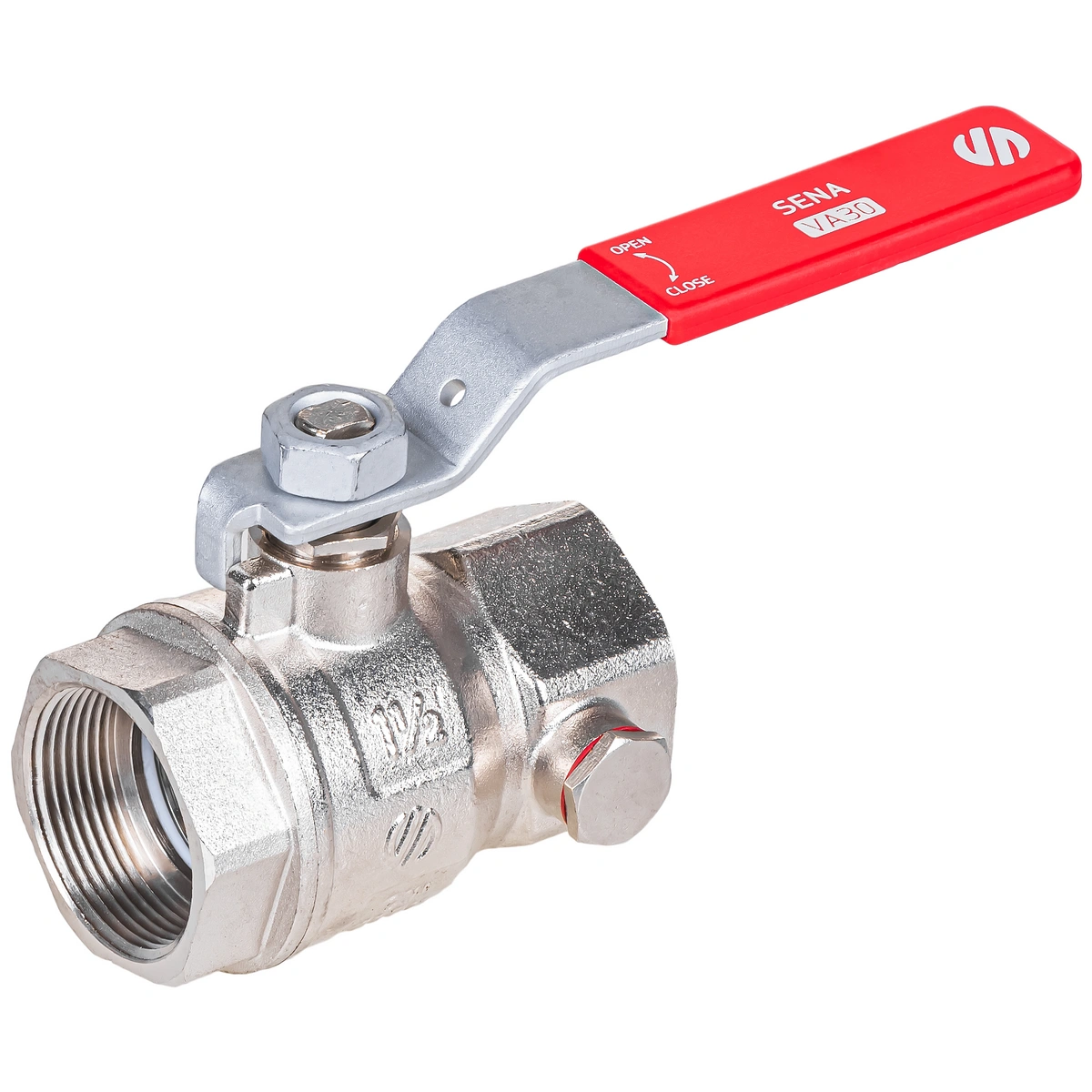 SENA VA30 ZAWÓR KULOWY GW SPUST ODPOWIETRZ DŹWIGNIA INOX