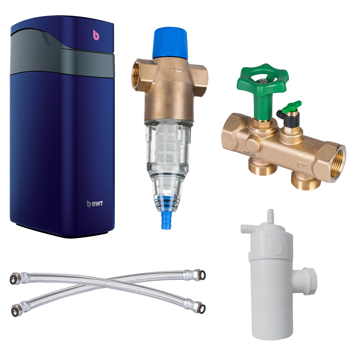 Zestaw BWT AQA Plus (Perlamat 25, Protector BW, węże, multiblock, syfon)