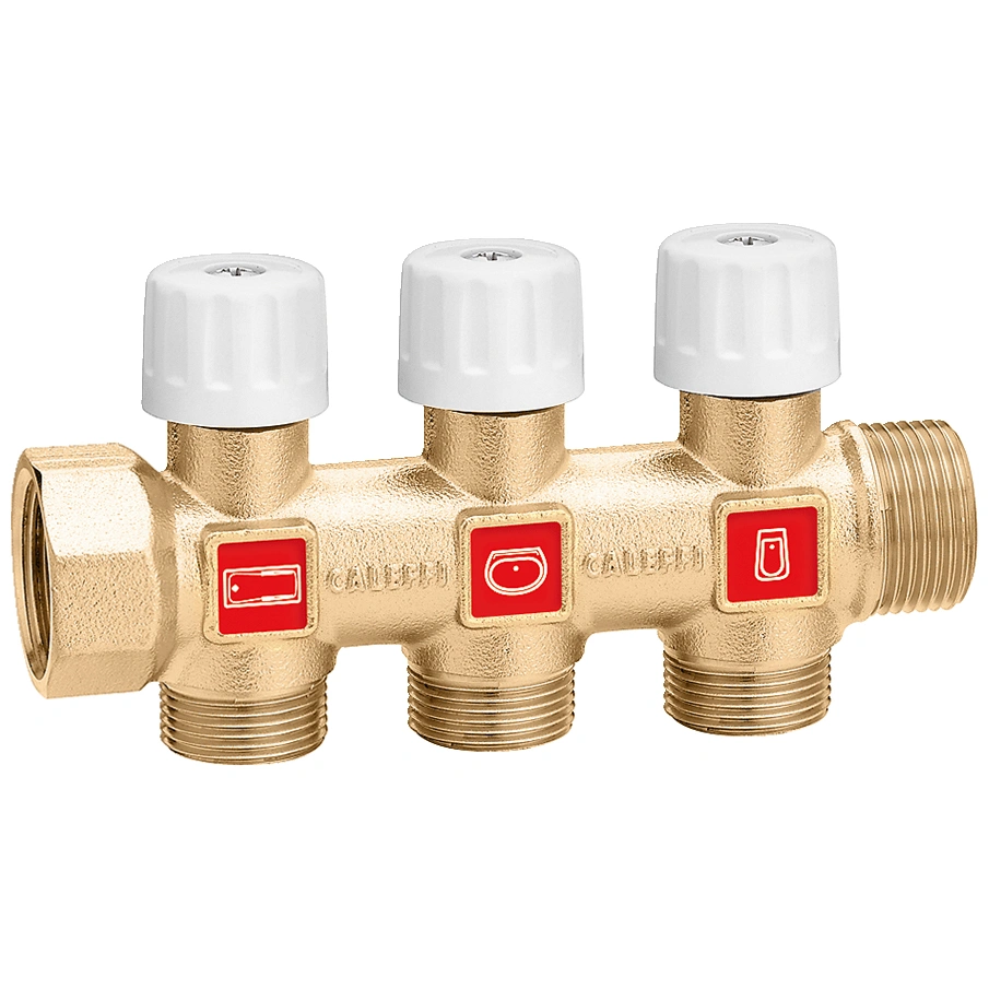 Rozdzielacz z zaworami odcinającymi