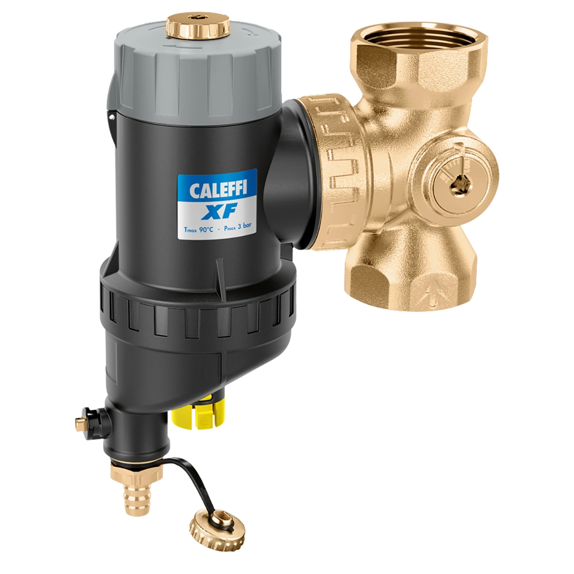 CALEFFI XF - Filtr z wkładem magnetycznym z funkcją półautomatycznego czyszczenia. Z obejściem  DN50-2’’