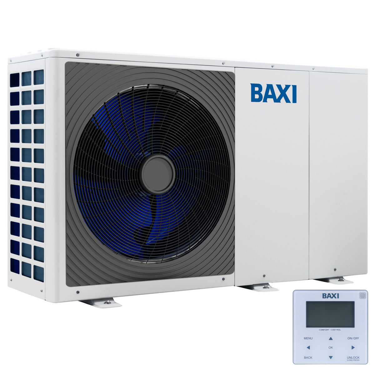 BAXI - Inwerterowa pompa ciepła powietrze/woda AURIGA 8 M-A, monoblok, zasilanie 1-f