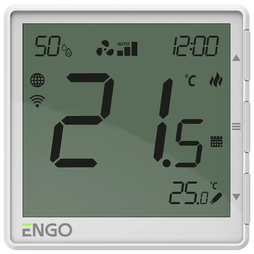 EFAN-24W - Regulator klimakonwektorów biały 24V, Internetowy, podtynkowy , WIFI
