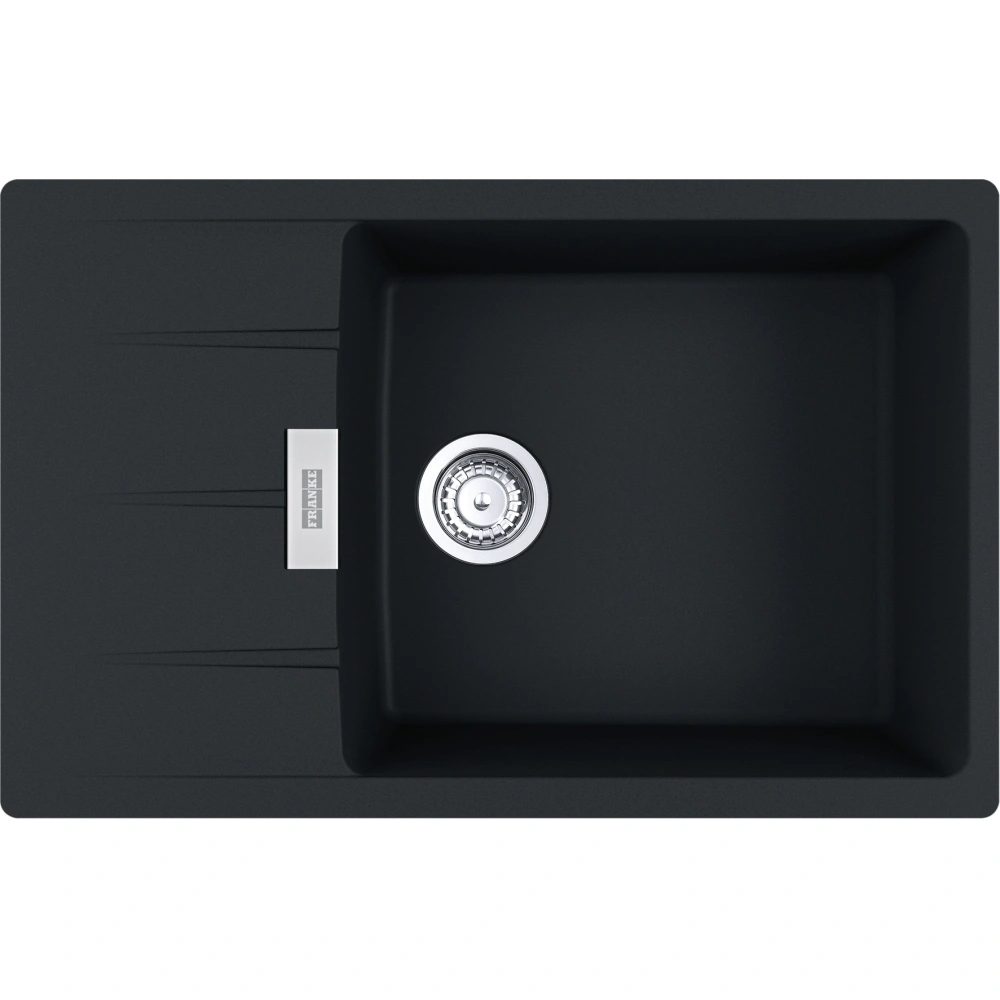 Zlewozmywak wbudowywany Fragranit + Centro CNG 611-78 XL GSC Czarny Mat