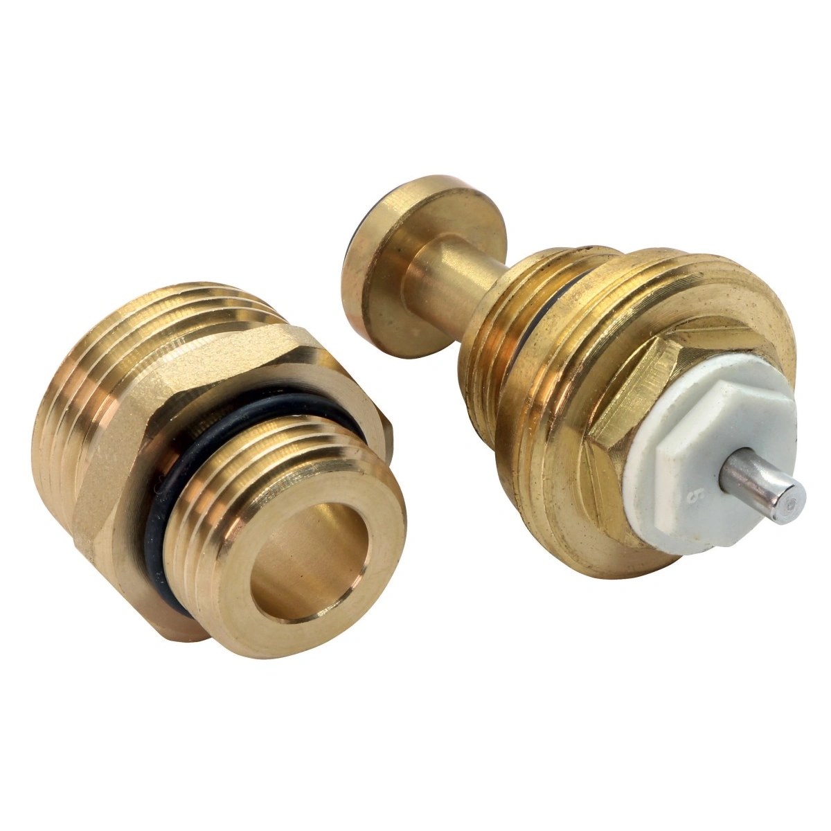 Zestaw do rozdzielacza, zawór termostatyczny, nypel, RKPT-SET39