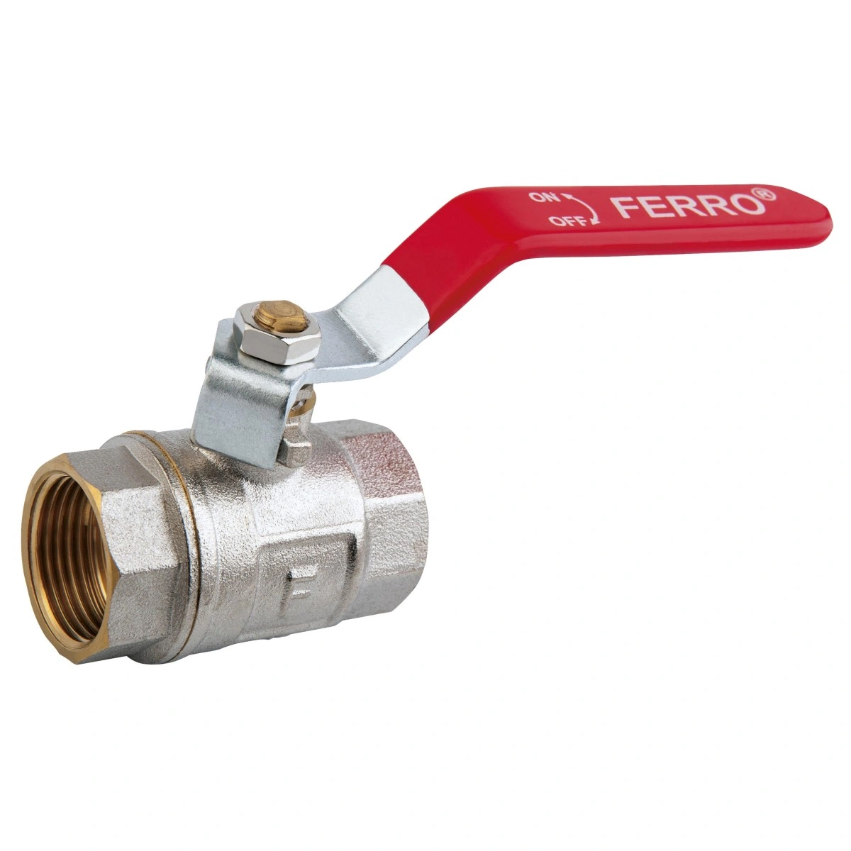 NORMAL, Zawór kulowy nakrętno-nakrętny z dźwignią