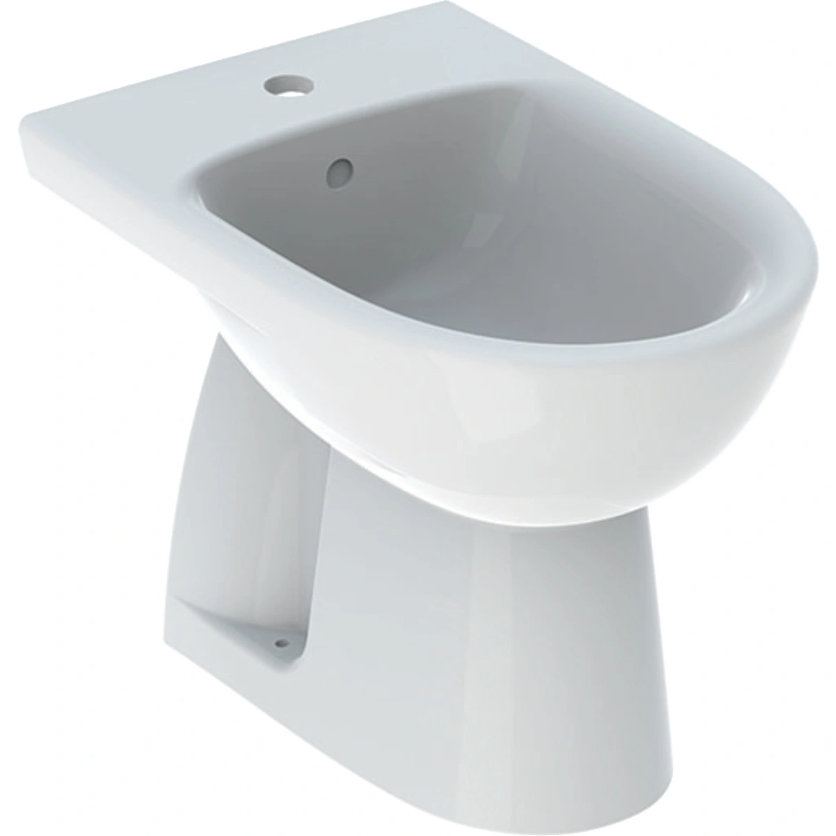 Geberit Selnova Bidet wolnostojący, B35.8cm, H39cm, T54cm, z przelewem, z otworem na baterię