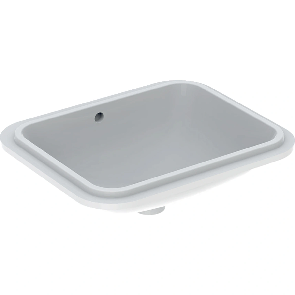 Geberit Variform Umywalka podblatowa, prostokątna, B53cm, H17.8cm, T44cm, z przelewem, bez otworu na baterię GEBERIT