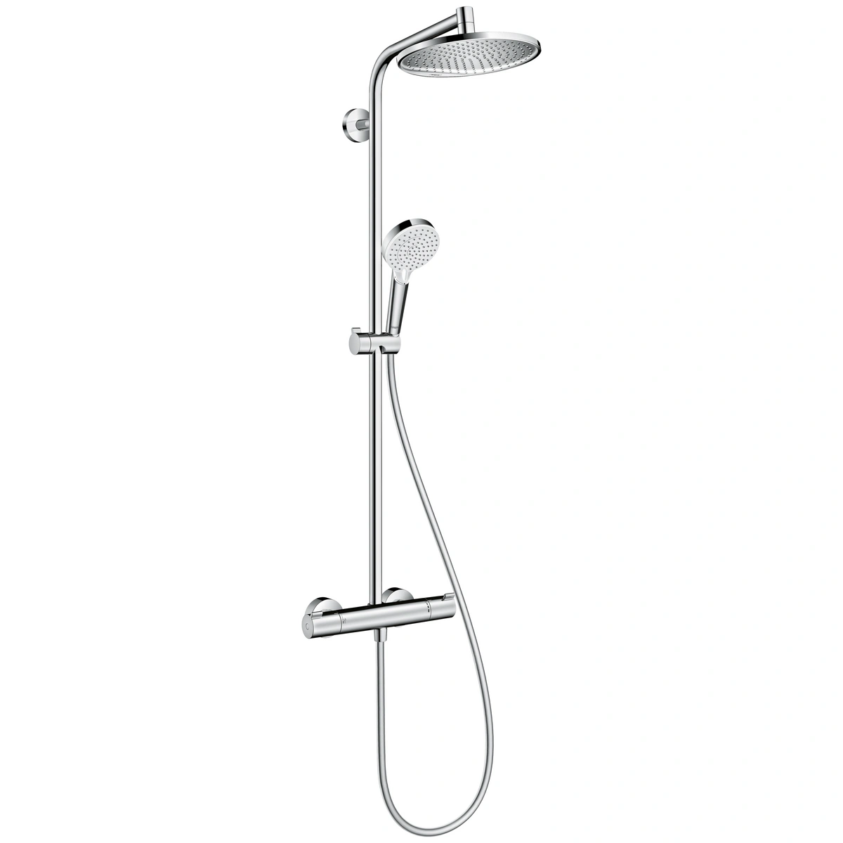 Komplet prysznicowy Crometta S 240 1jet, EcoSmart 9 l/min chrom Crometta S