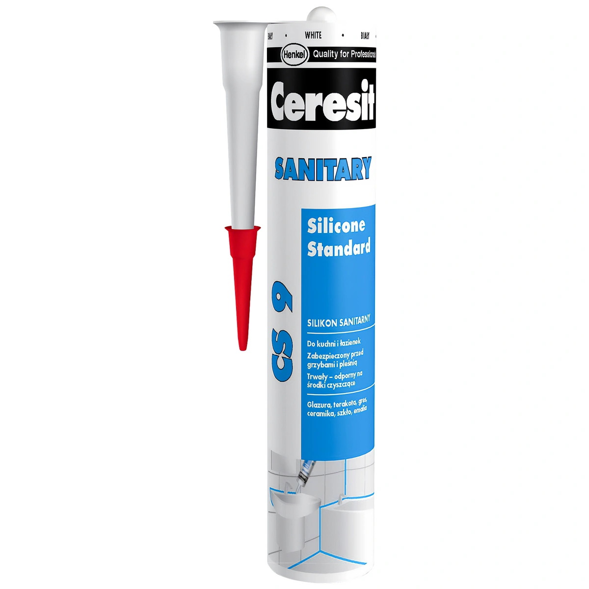 Silikon sanitarny CS9 bezbarwny 280ml