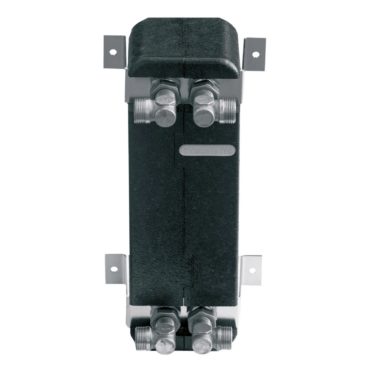 Wymiennik 24-płytowy (woda-woda) do 30 kW z izolacją z EPP. Wariant z osprzętem