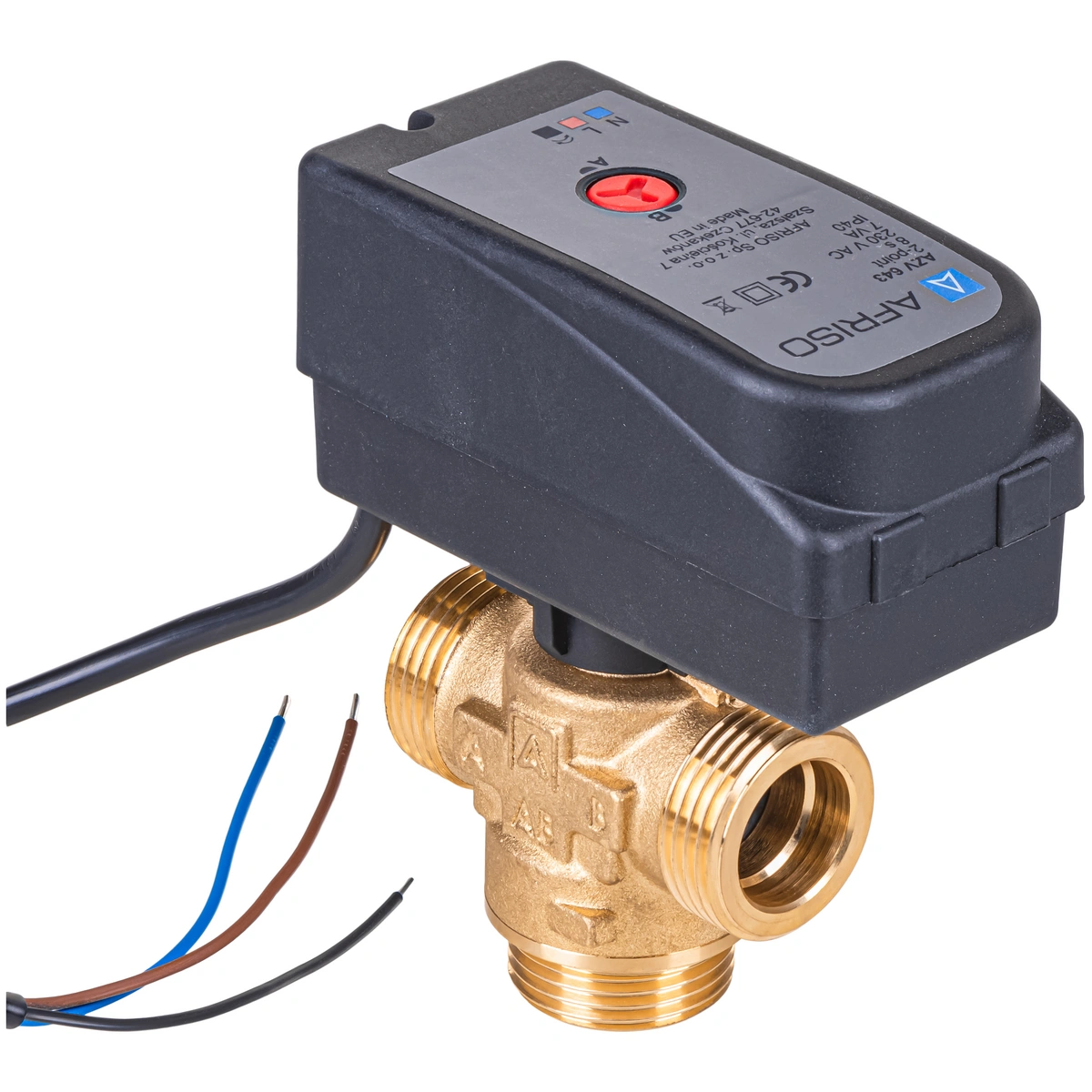 Zawór 3-drogowy c.o./c.w.u. przełączający centralne ogrzewanie i ciepłą wodę użytkową