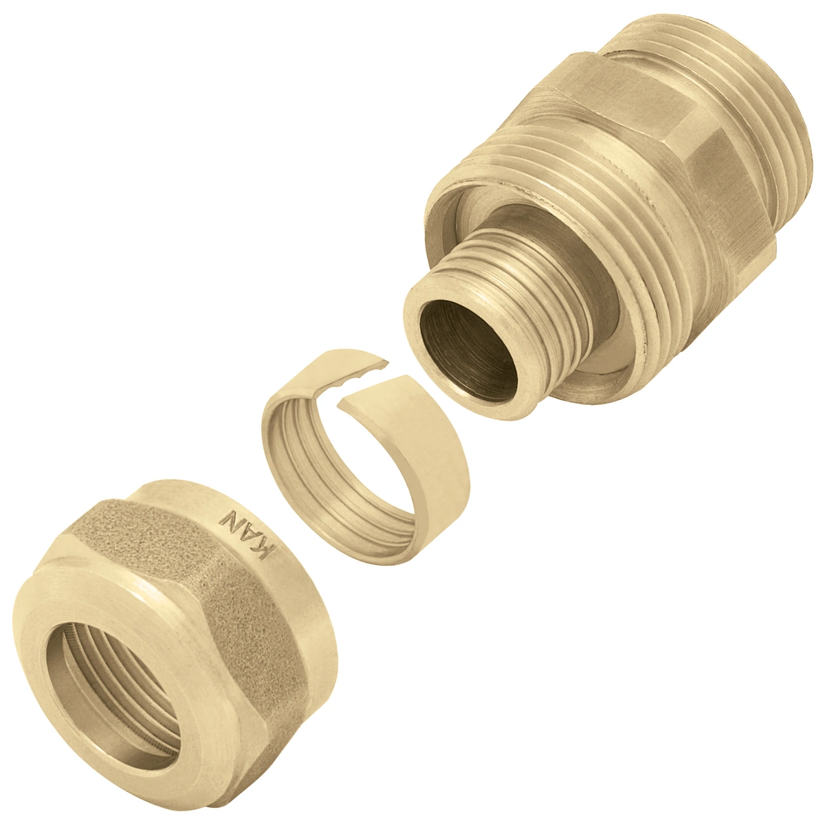 Złączka mosiężna skręcana GZ do rur PEXC i PERT