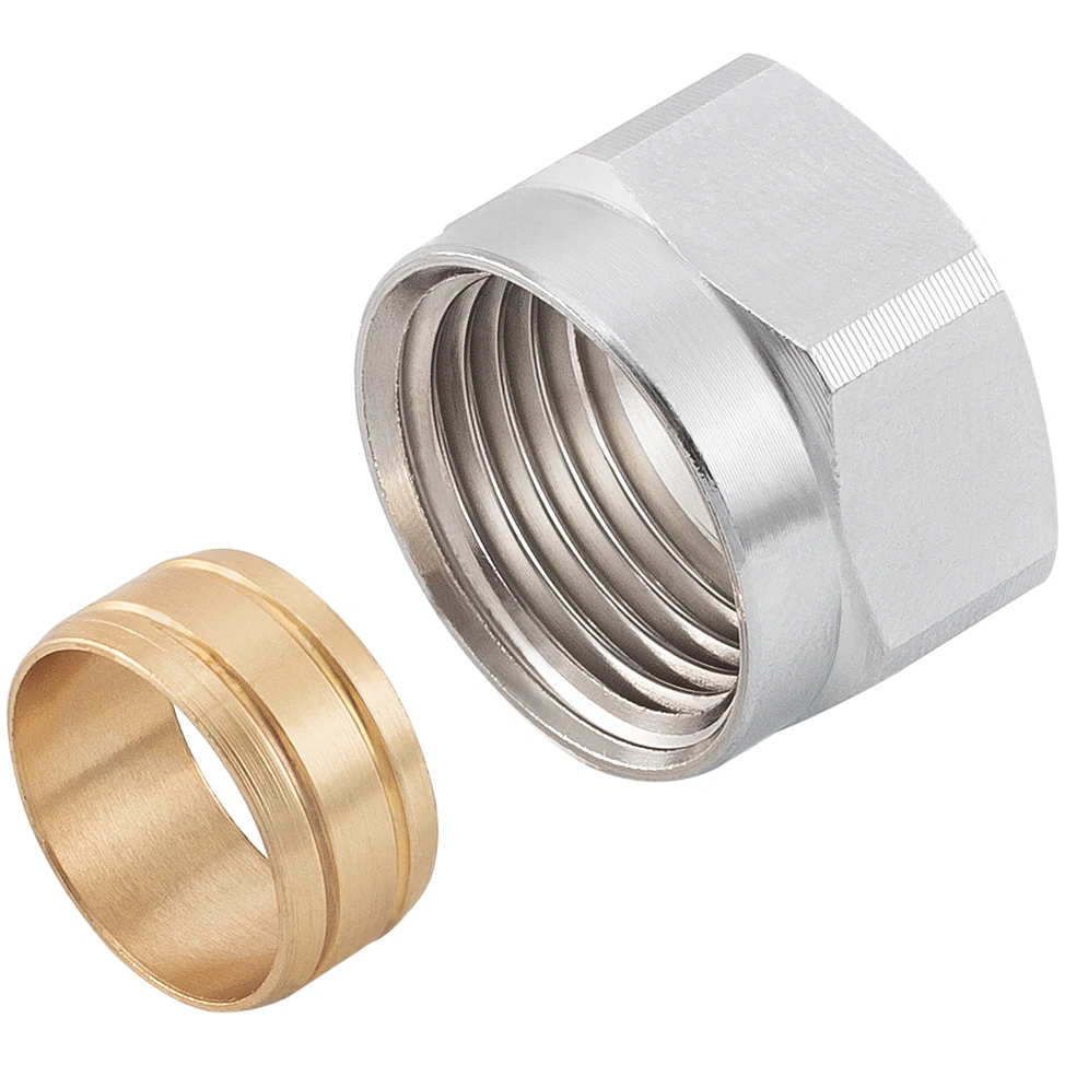 Śrubunek mosiężny do rury Cu O15 - G1/2" KAN-THERM