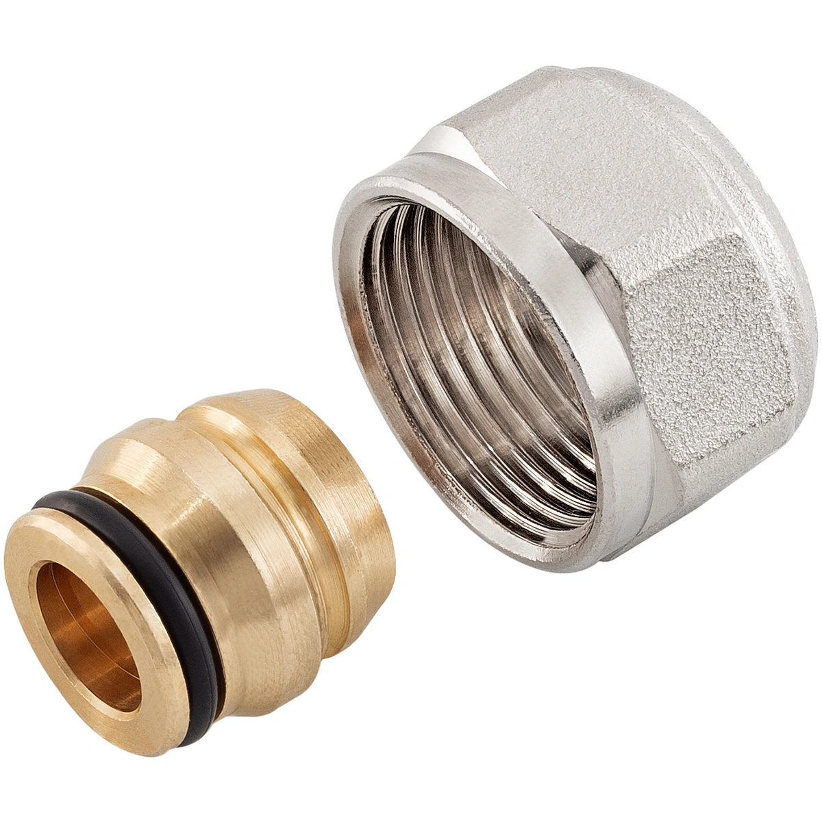 Śrubunek mosiężny do rury Cu O15 - G3/4" KAN-THERM