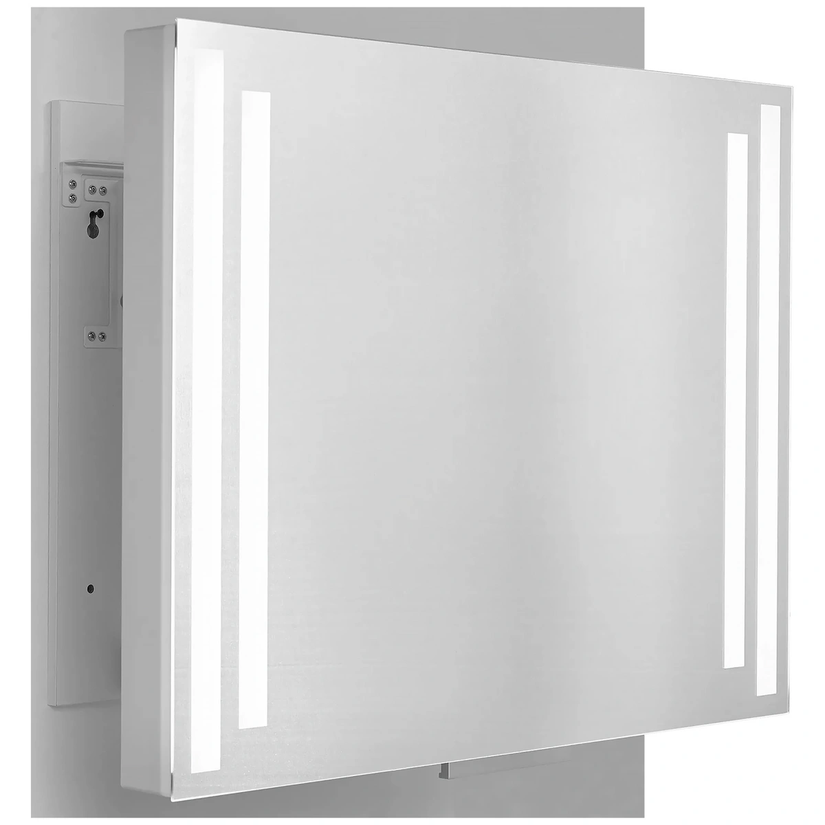 Lustro wysuwane SPLIT z oświetleniem 80x60 cm