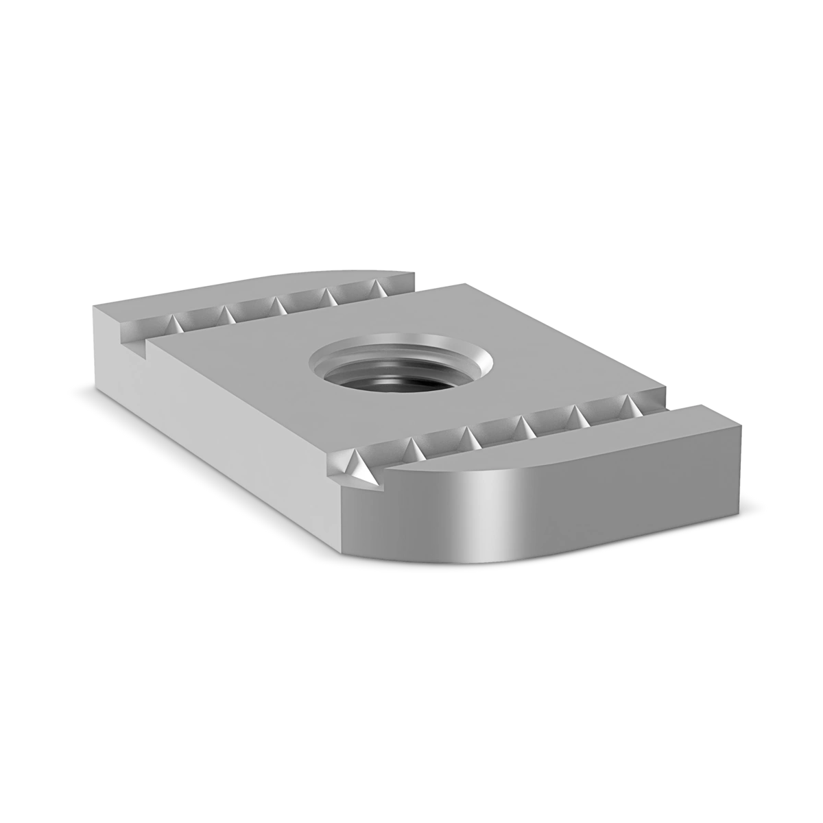 Nakrętka prostokątna ząbkowana M12 do profilu MG, MF, MH