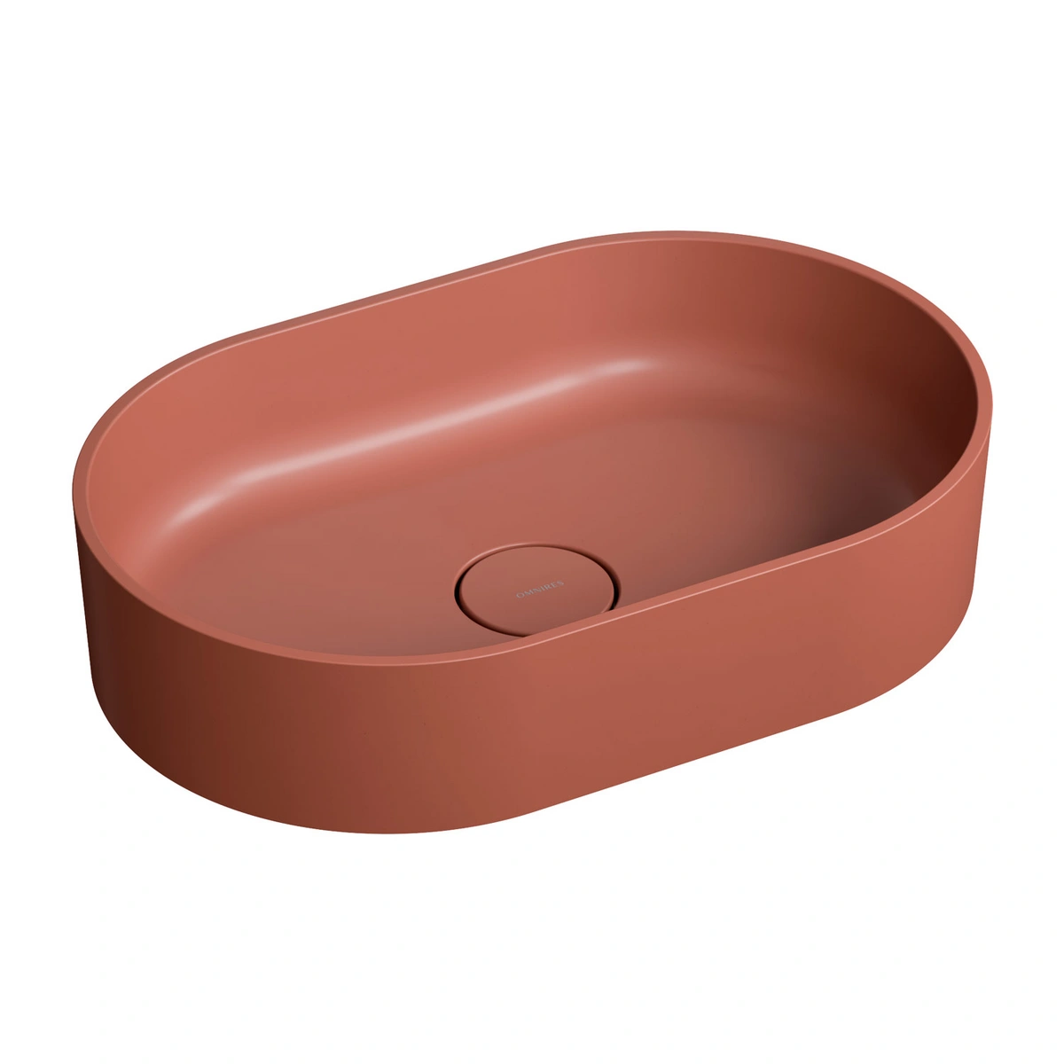 Umywalka Nablatowa, 55 X 36 Cm Omnires OVO M+ OVOUNTE terracotta (TE)