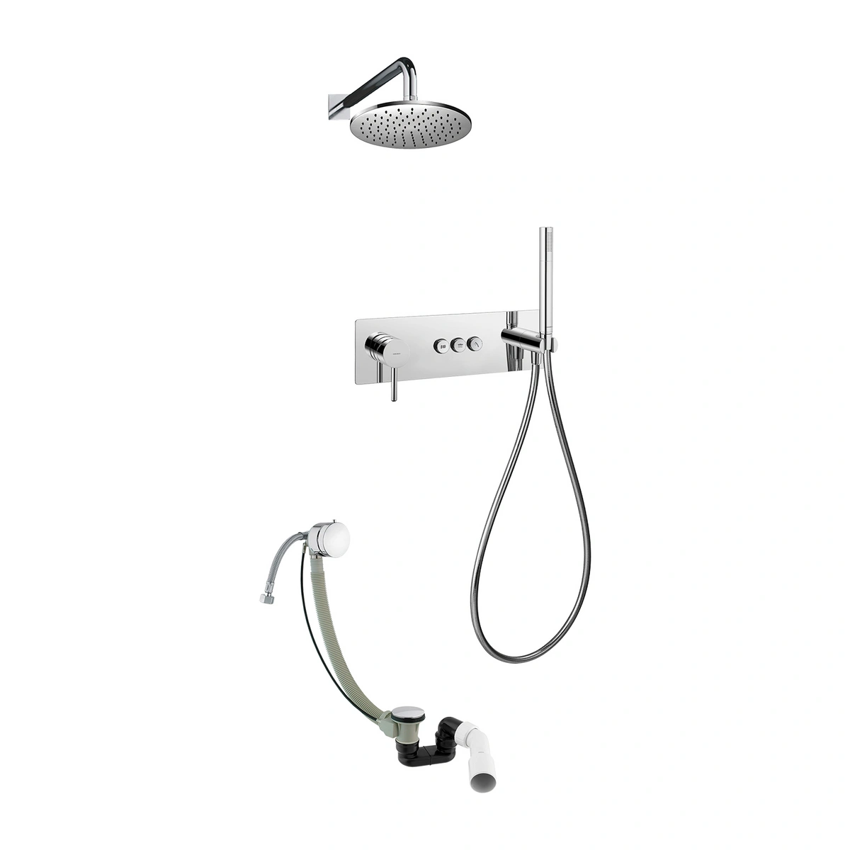 System Wannowy Podtynkowy Omnires Y GoClick SYSY32GCCR chrom (CR)