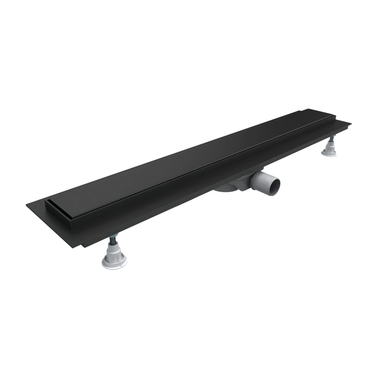 Prysznicowy Odpływ Liniowy Z Maskownicą Pełną, 60 Cm Omnires LOWFIX LOWFIX60GBL czarny (BLH)