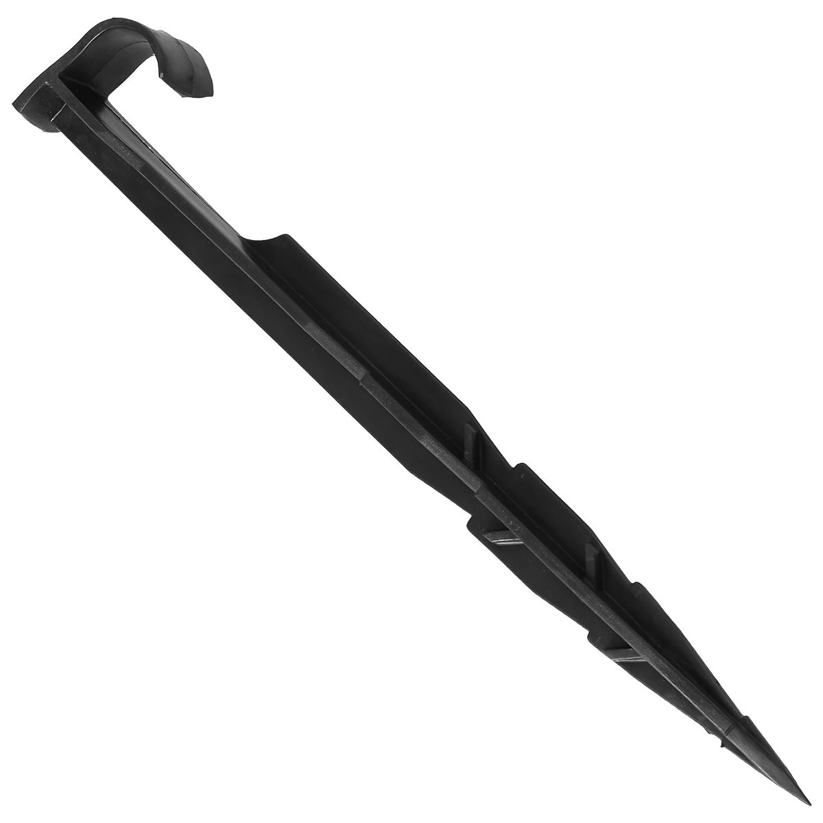 Szpilka Lider 18,5cm do linii kroplującej 16mm czarna z haczykiem