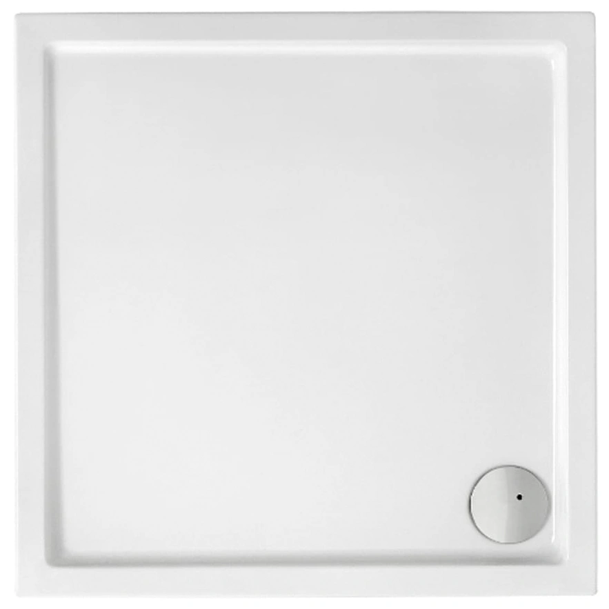Brodzik kwadratowy ROCA MALAGA COMPACT 90x90x13cm, z syfonem i nogami, biały A276256000
