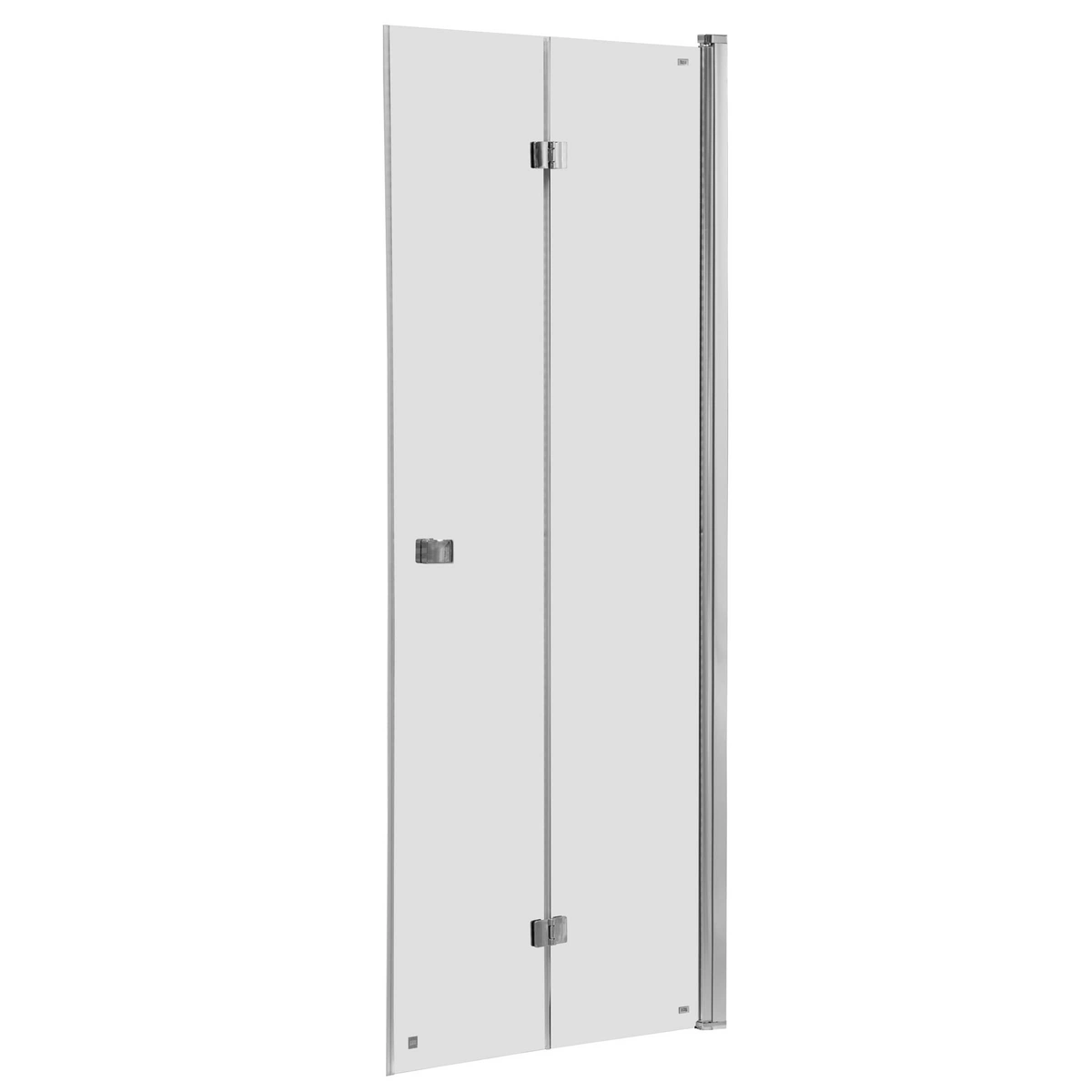 Drzwi prysznicowe ROCA CAPITAL 80cm, składane do wnęki, MaxiClean, chrom AM4508012M