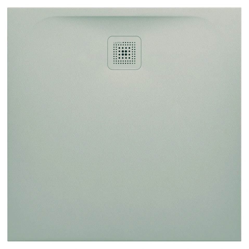 Brodzik Laufen Pro, Marbond, kwadratowy 900 x 900 mm, jasny szaryz odpływem asymetrycznym