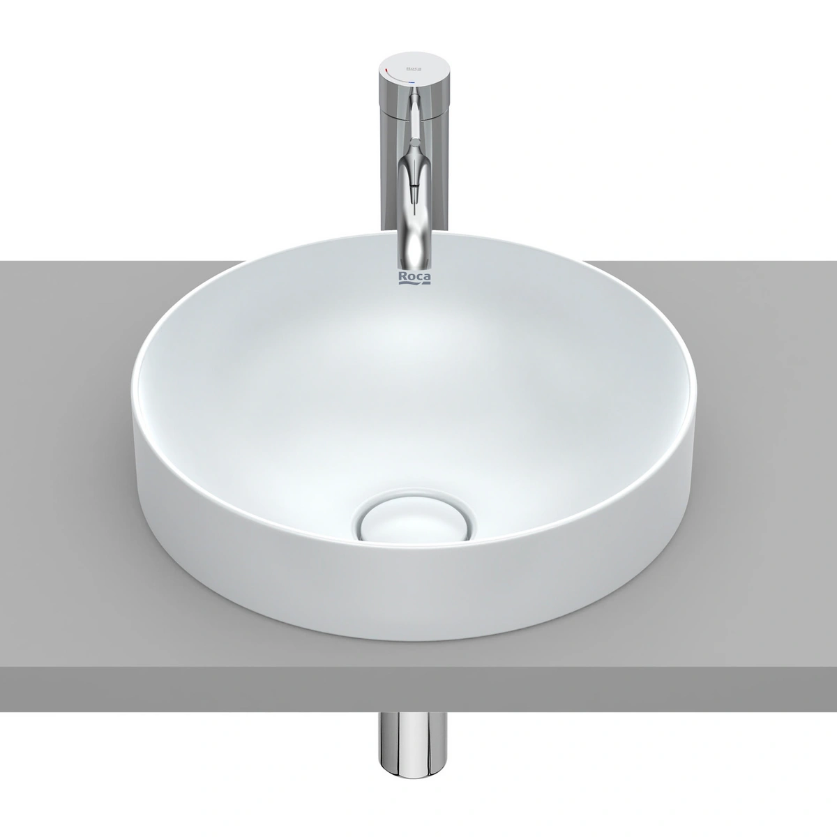 INSPIRA ROUND Umywalka 370x370 H75 FINECERAMIC,  PERŁA