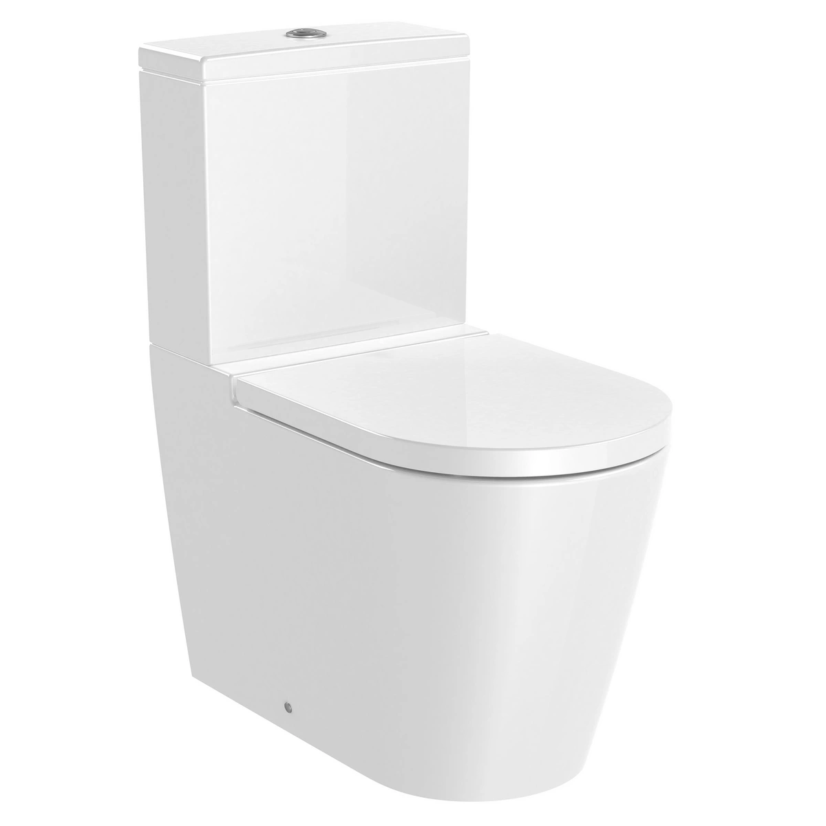 ROUND - Miska WC do kompaktu Rimless o/podwójny