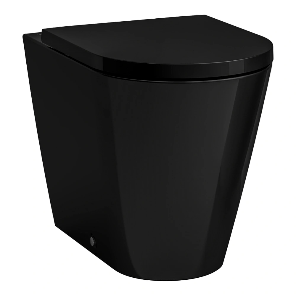 Kartell LAUFEN Miska WC stojąca, przyścienna wc 370 x 560 mm RIMLESS, czarny mat