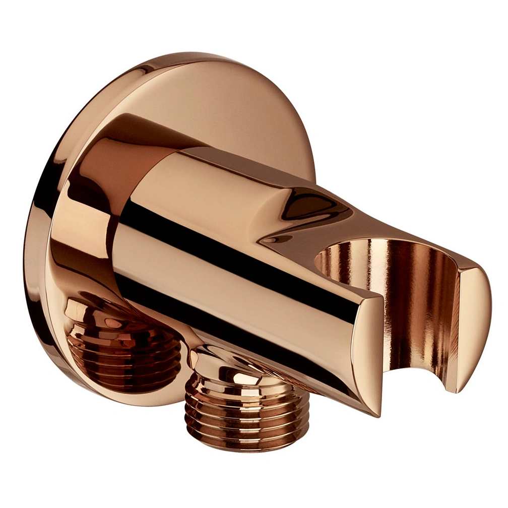 ROSE GOLD Round uchwyt słuchawki z przyłaczem węża