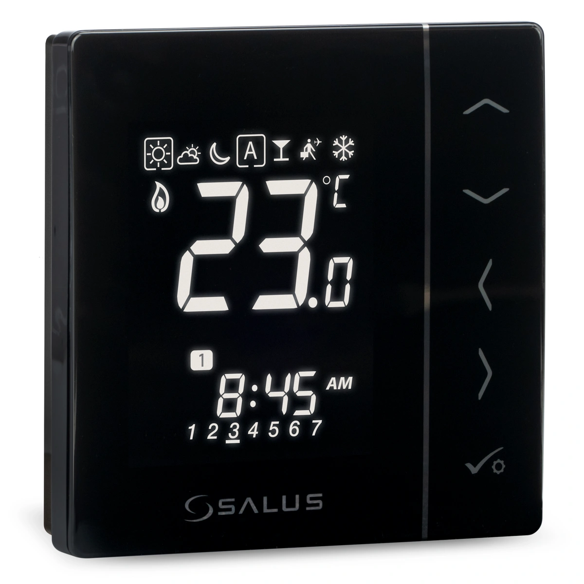 Elektroniczny regulator tygodniowy pokojowy czarny VS30B