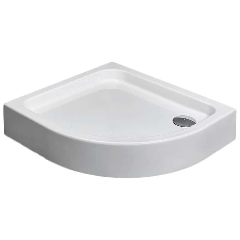 Brodzik Siros E Compact 80x90 Lewy półokrągły asymetryczny 900x800x170