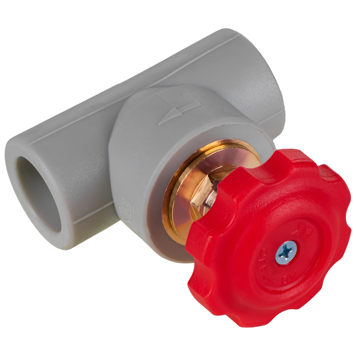 Zawór grzybkowy 20 PP-R czerwony