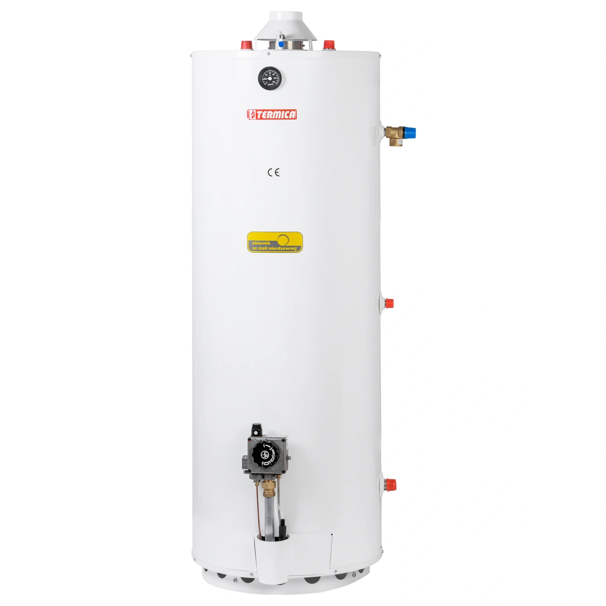 Ogrzewacz gazowy pojemnościowy 150 l Termica P150SP 8,0 kW stojący