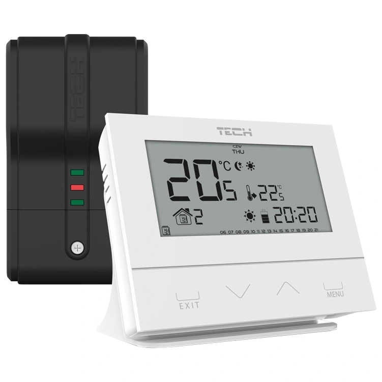 Bezprzewodowy regulator pokojowy dwustanowy biały ST-292 v2