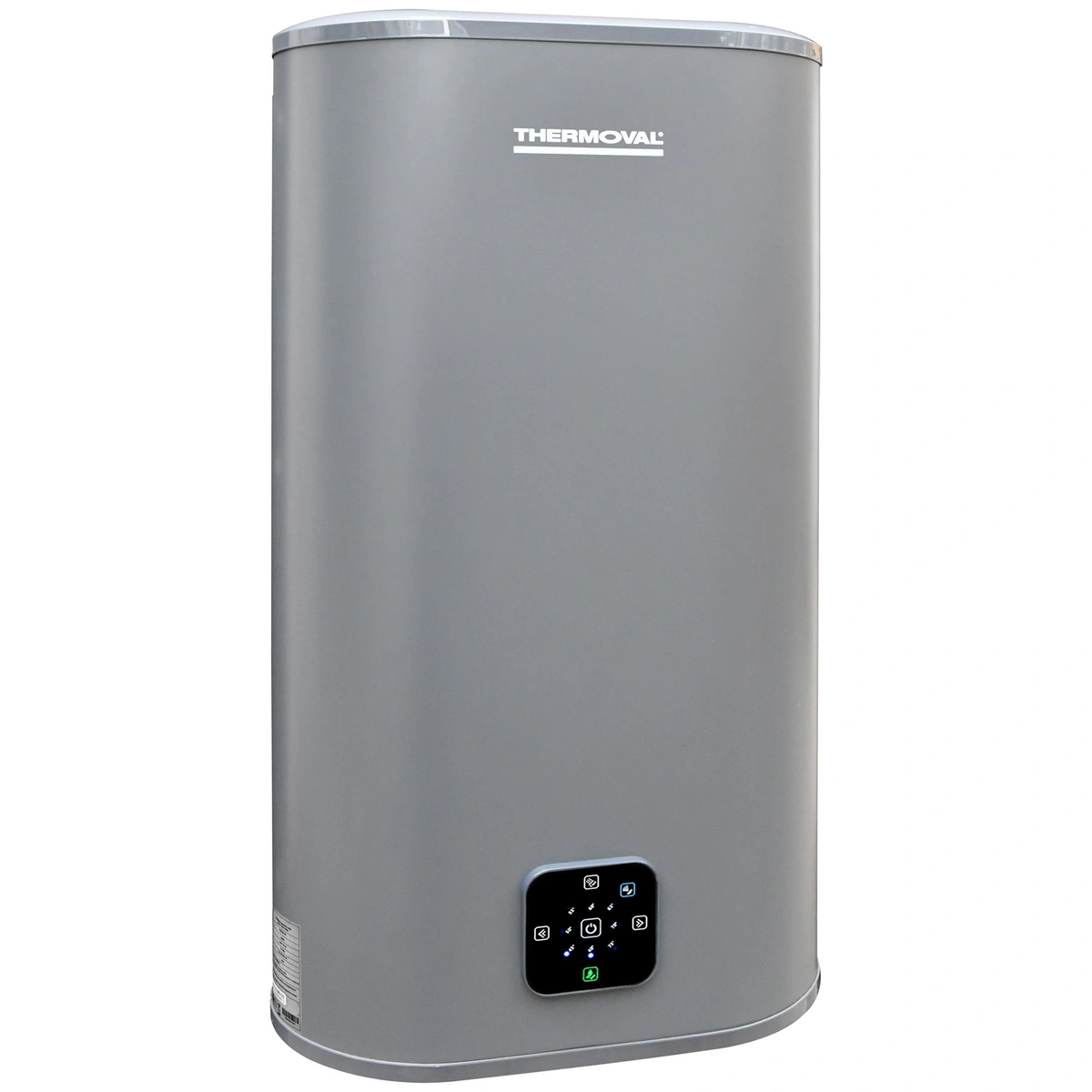 Aqua Ti-50 L-G - Elektryczny ogrzewacz pojemnościowy 50 L ze sterowaniem WIFI, obudowa "Slim", kolor szary THERMOVAL