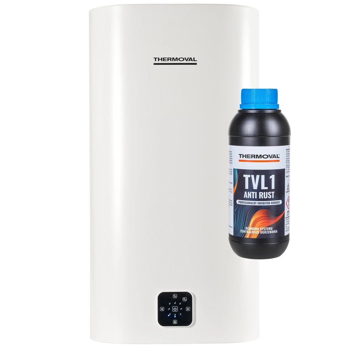 TVHB-100L-W - Elektryczny ogrzewacz pojemnościowy 100 L ze sterowaniem WIFI, obudowa "Slim" + GRATIS inhibitor korozji Anti-Rust 1L