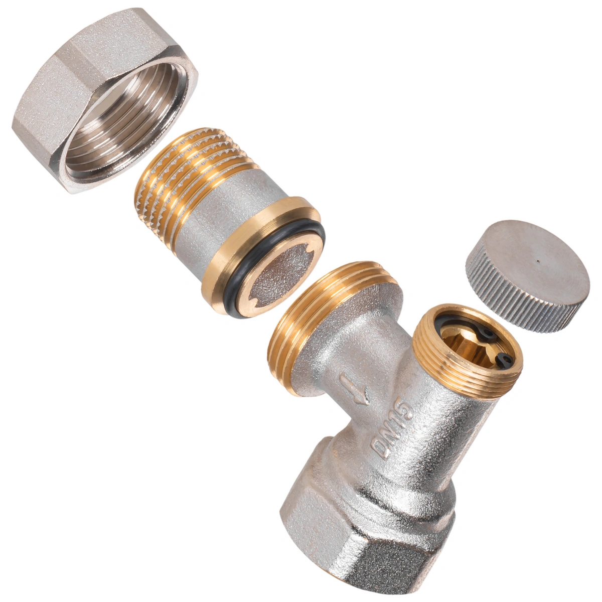 Zawór termostatyczny EFK GW1/2" x GZ1/2", kątowy