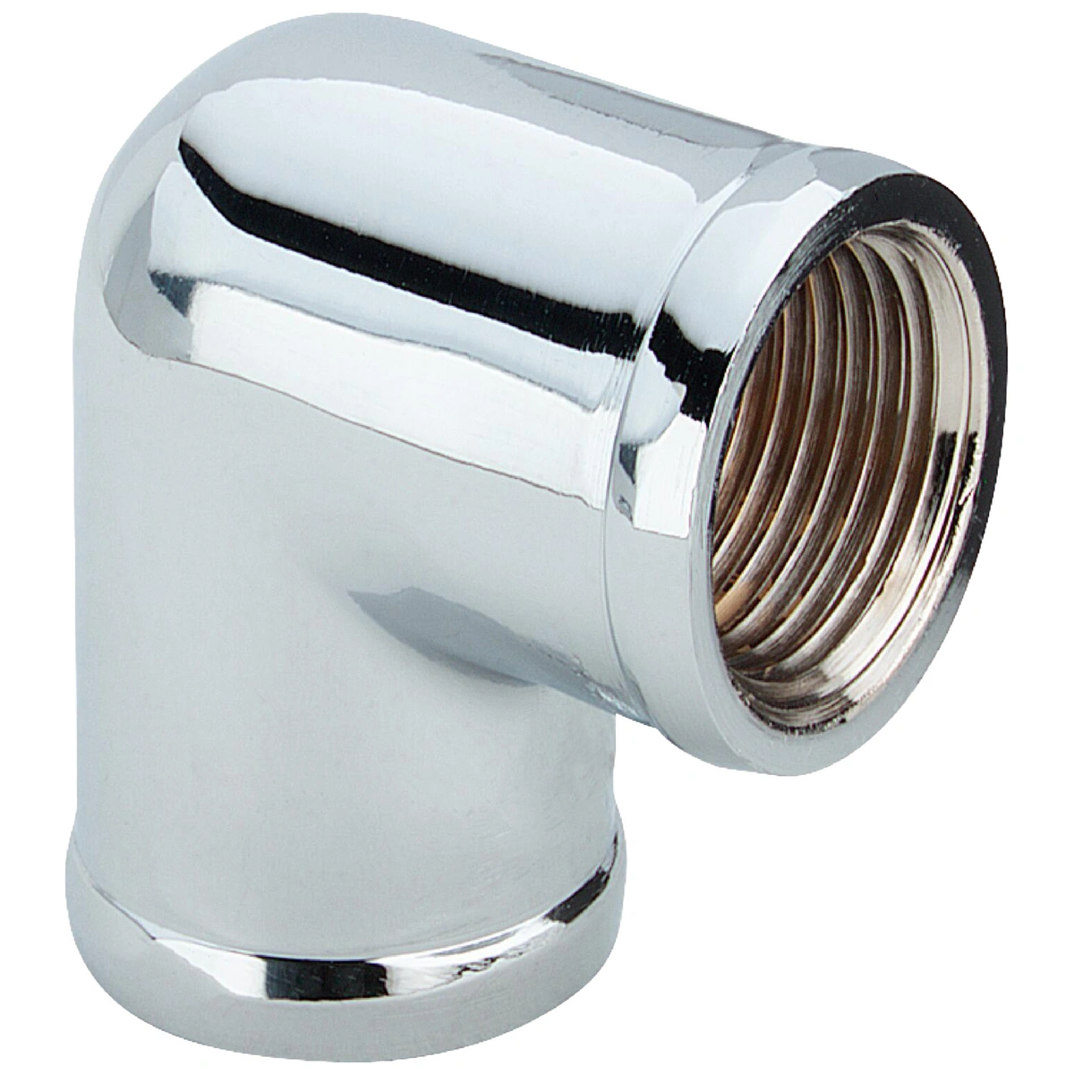 Kolano 90° 1/2 Mosiadz / chromowany Łącznik do rur