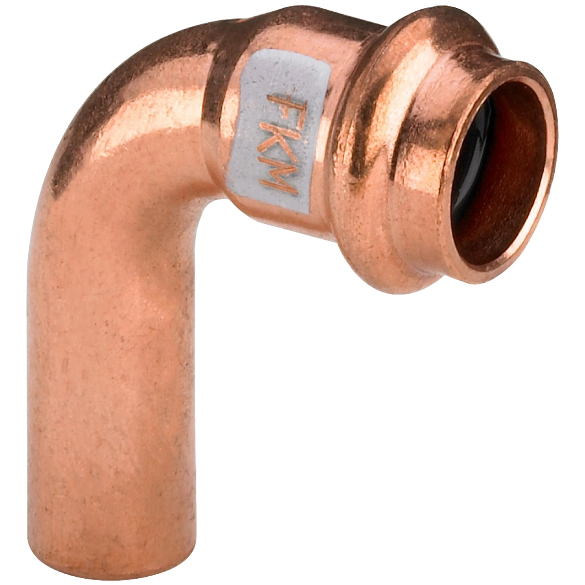 Łuk 90° z SC 15 miedz / blyszczacy Łącznik do rur