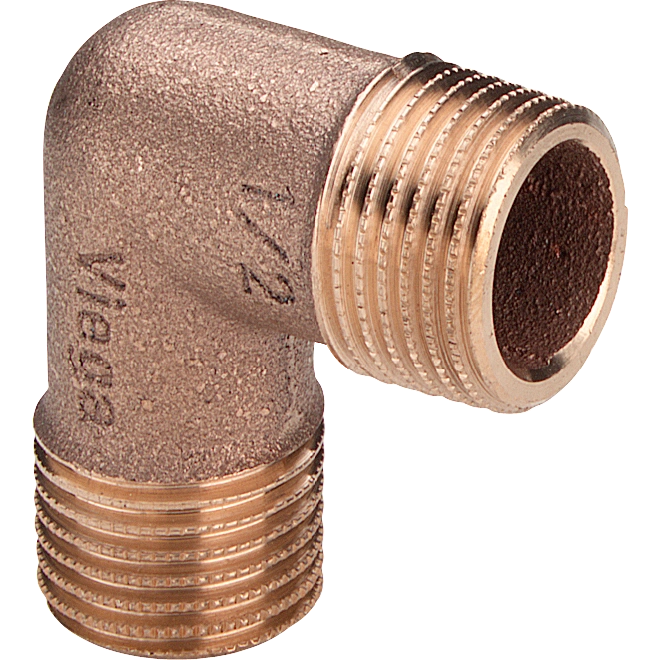 Kolano GZ/GW 1" 90^ brąz