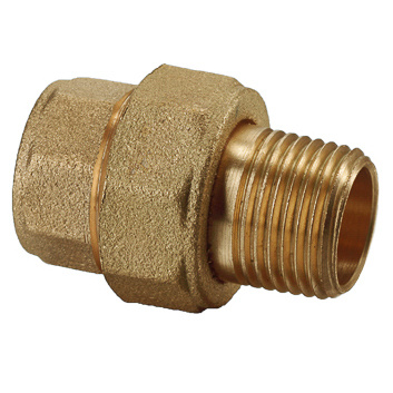 TWIST Złączka (śrubunek) prosta mosiężna z oringiem (wersja krótka)  L440 - 1\2"