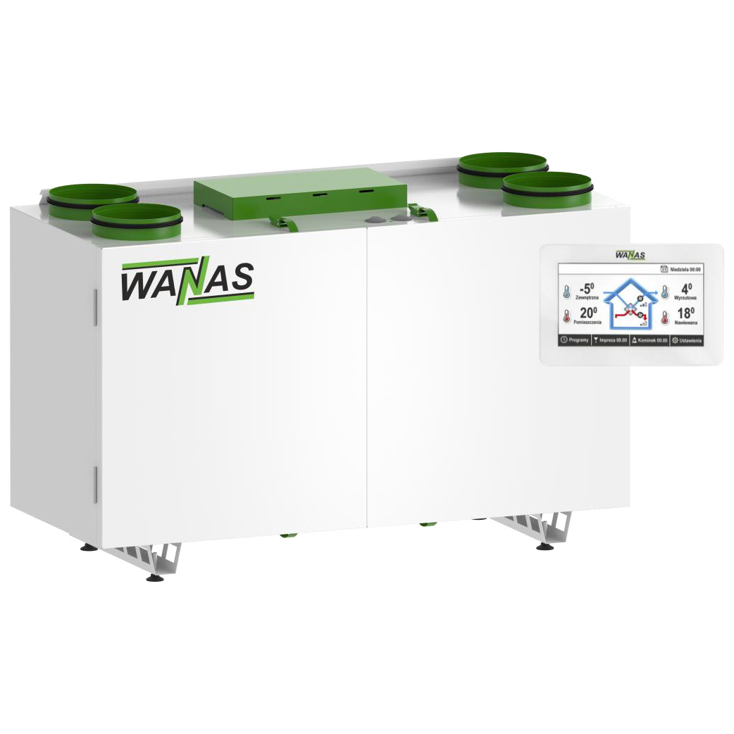 Rekuperator WANAS COMBO 430 VL sterownik V2 lewy