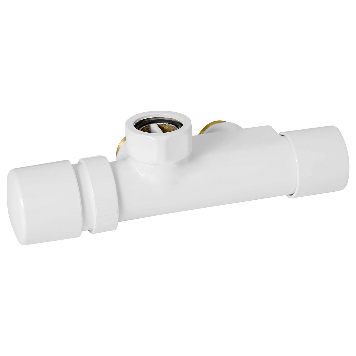 Zawór termostatyczny kątowy lewy M30x1,5 CU/PEX mono/biały