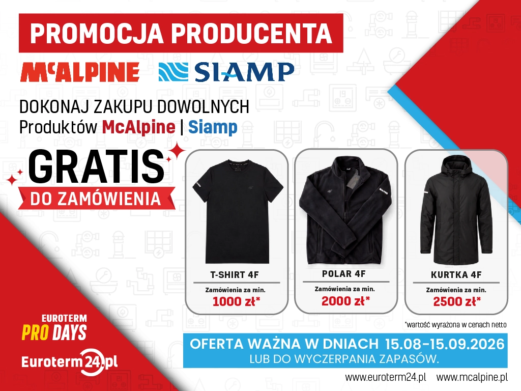Promocja McAlpine i Siamp – odbierz gratisy 4F przy zakupach